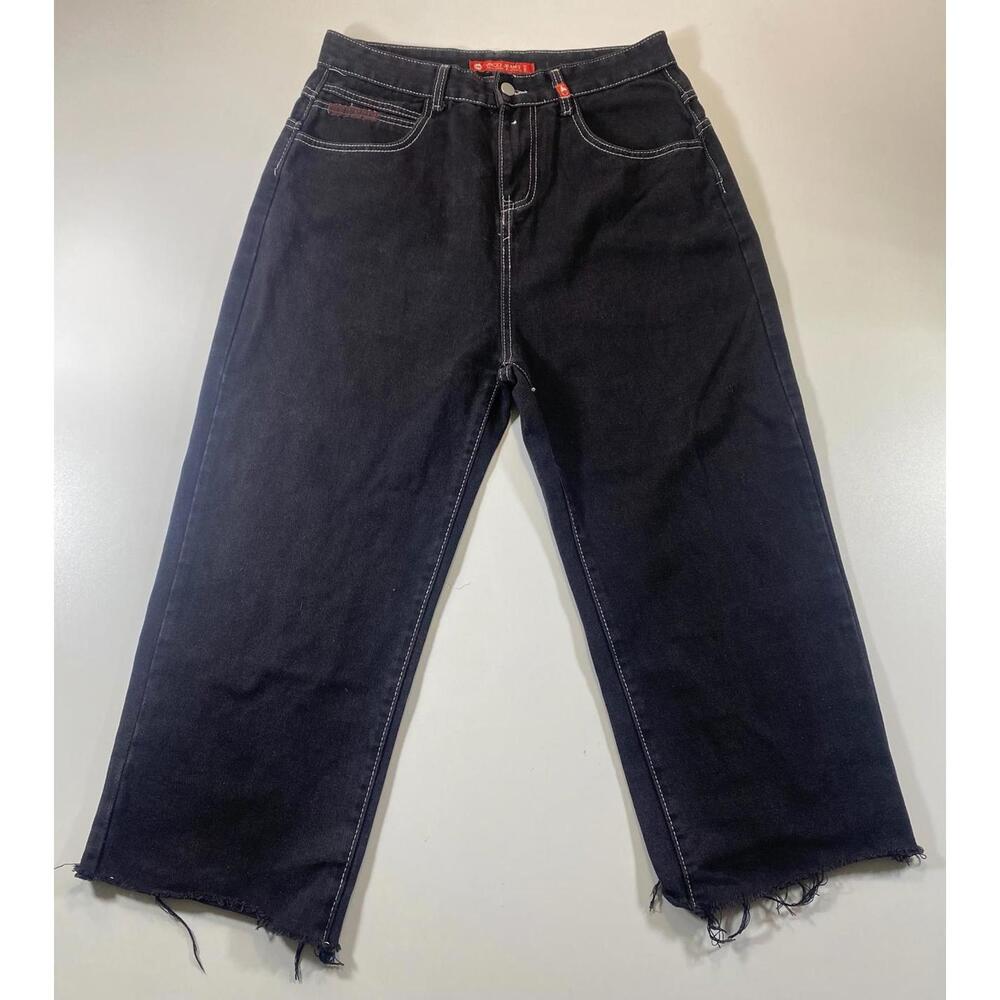 Vintage JNCO Black Wide Leg Denim Jeans 32